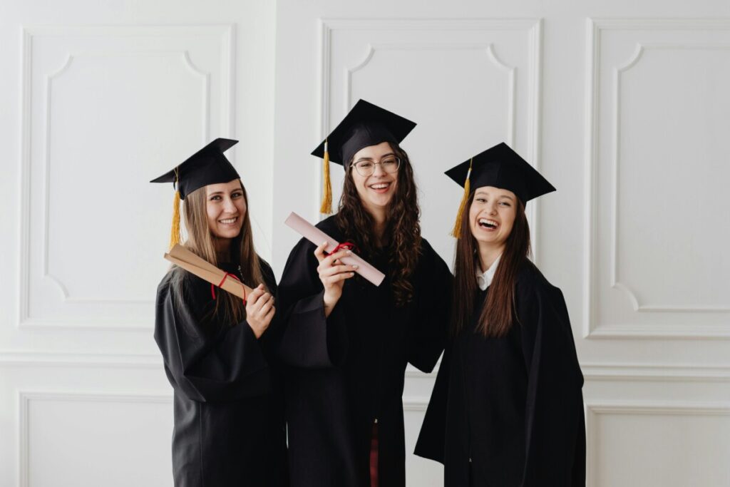 Study in Germany. Students Holding Scholarship certificates